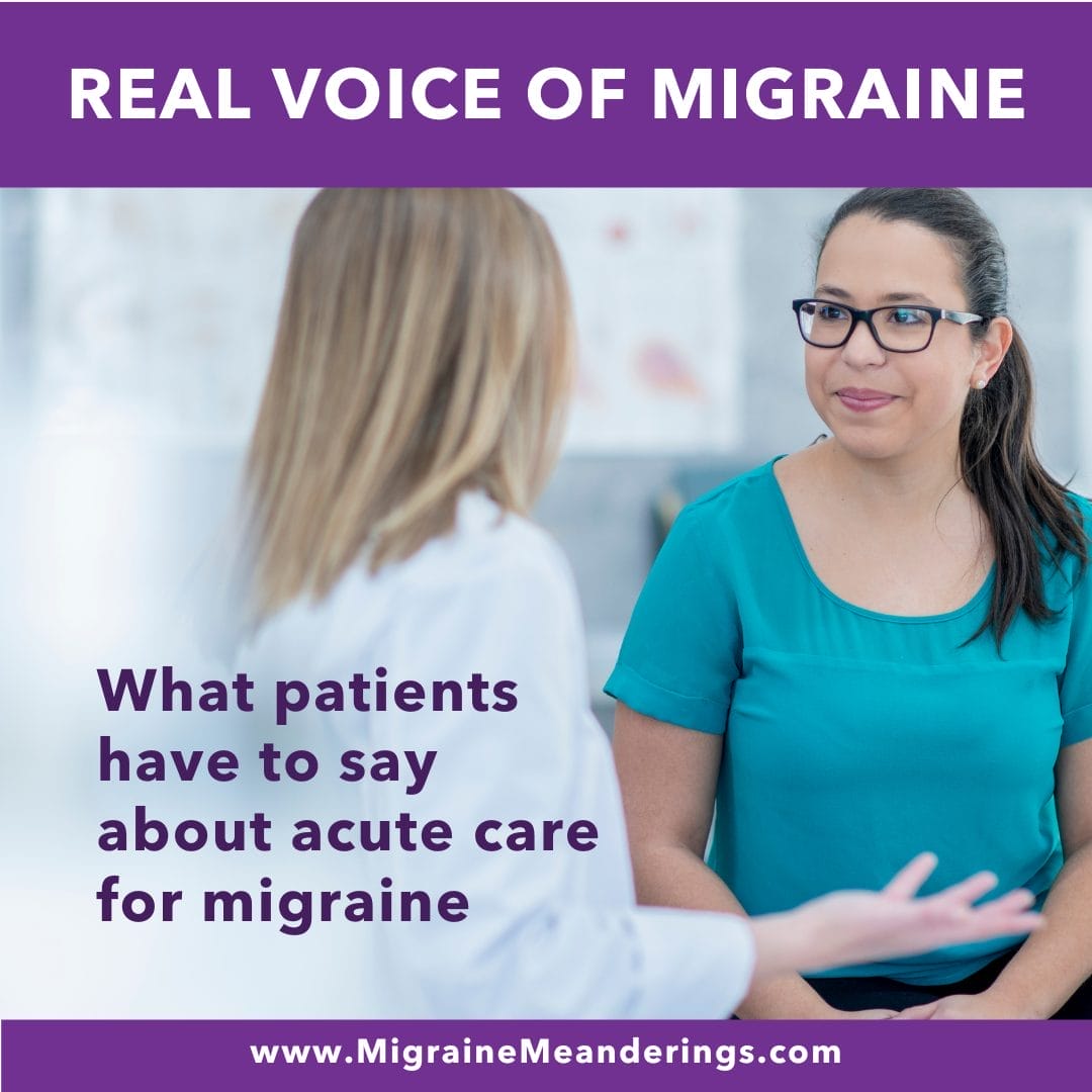 Real Voice of Migraine acute care